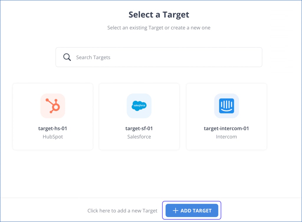 Selecting Target | Hevo Data
